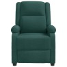 Fauteuil inclinable Vert foncé Tissu 