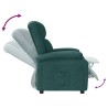 Fauteuil inclinable Vert foncé Tissu 