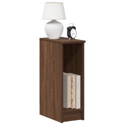 Table de chevet avec tiroir chêne marron 20x36x60 cm 