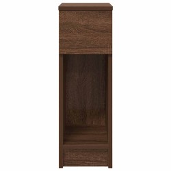 Table de chevet avec tiroir chêne marron 20x36x60 cm 