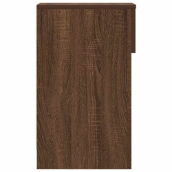 Table de chevet avec tiroir chêne marron 20x36x60 cm 