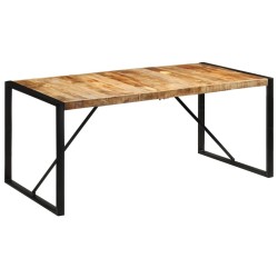 Table à dîner 175x90x76 cm bois de manguier massif brut 