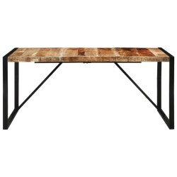 Table à dîner 175x90x76 cm bois de manguier massif brut 