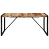 Table à dîner 175x90x76 cm bois de manguier massif brut 