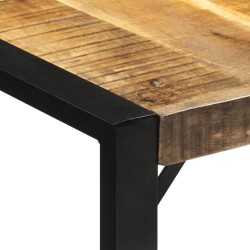 Table à dîner 175x90x76 cm bois de manguier massif brut 