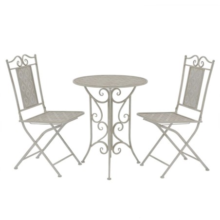 Mobilier de bistro 3 pcs Acier Gris 