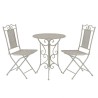 Mobilier de bistro 3 pcs Acier Gris 