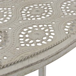Mobilier de bistro 3 pcs Acier Gris 