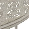 Mobilier de bistro 3 pcs Acier Gris 