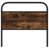 Tête de lit chêne fumé 100 cm acier et bois d'ingénierie 