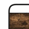 Tête de lit chêne fumé 100 cm acier et bois d'ingénierie 