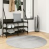 Tapis IZA poils courts style scandinave gris Ø 120 cm 