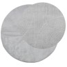 Tapis IZA poils courts style scandinave gris Ø 120 cm 