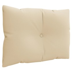 Coussins de palette lot de 3 beige tissu 