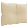 Coussins de palette lot de 3 beige tissu 