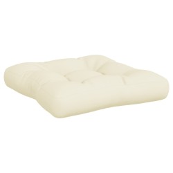 Coussins de palette lot de 3 crème tissu 