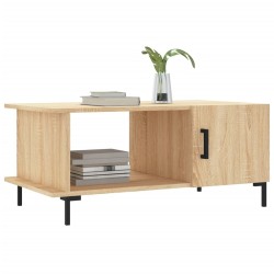 Table basse chêne sonoma 90x50x40 cm bois d'ingénierie 