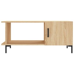 Table basse chêne sonoma 90x50x40 cm bois d'ingénierie 