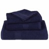 Ensemble de serviettes 12 pcs bleu marine 360 g/m² 100% coton 