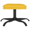 Repose-pied Jaune moutarde 60x60x36 cm Tissu 