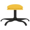 Repose-pied Jaune moutarde 60x60x36 cm Tissu 