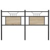 Tête de lit chêne sonoma 137 cm bois d'ingénierie et acier 