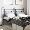 Tête de lit métal noir 140 cm 