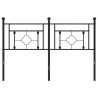 Tête de lit métal noir 140 cm 