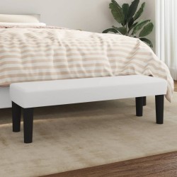 Banc Blanc 100x30x30 cm Similicuir 