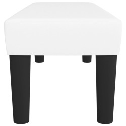 Banc Blanc 100x30x30 cm Similicuir 