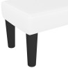 Banc Blanc 100x30x30 cm Similicuir 