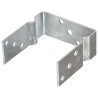Piquets de clôture 6 pcs Argenté 14x6x15 cm Acier galvanisé 