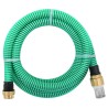 Tuyau d'aspiration avec raccords en laiton vert 1,1" 4 m PVC 