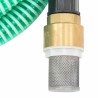 Tuyau d'aspiration avec raccords en laiton vert 1,1" 4 m PVC 