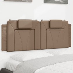 Coussin de tête de lit cappuccino 140 cm similicuir 
