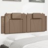 Coussin de tête de lit cappuccino 140 cm similicuir 