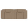 Coussin de tête de lit cappuccino 140 cm similicuir 
