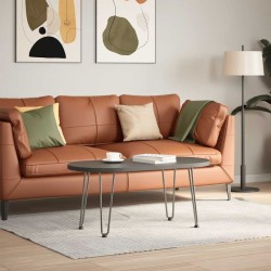 Pieds en épingle à cheveux pour table basse 4 pièces Acier naturel 42 cm Acier massif 