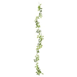 Guirlandes de fleurs de Noël 6 pcs blanc 200 cm 