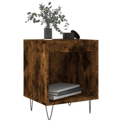Tables de chevet 2 pcs chêne fumé 40x35x50 cm bois ingénierie 