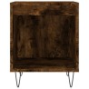 Tables de chevet 2 pcs chêne fumé 40x35x50 cm bois ingénierie 