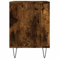 Tables de chevet 2 pcs chêne fumé 40x35x50 cm bois ingénierie 