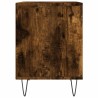 Tables de chevet 2 pcs chêne fumé 40x35x50 cm bois ingénierie 