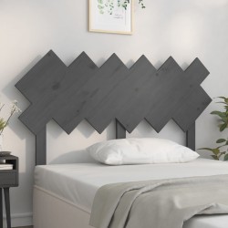 Tête de lit Gris 132x3x81 cm Bois massif de pin 