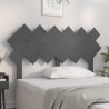 Tête de lit Gris 132x3x81 cm Bois massif de pin 