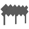 Tête de lit Gris 132x3x81 cm Bois massif de pin 