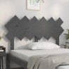 Tête de lit Gris 132x3x81 cm Bois massif de pin 