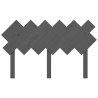 Tête de lit Gris 132x3x81 cm Bois massif de pin 