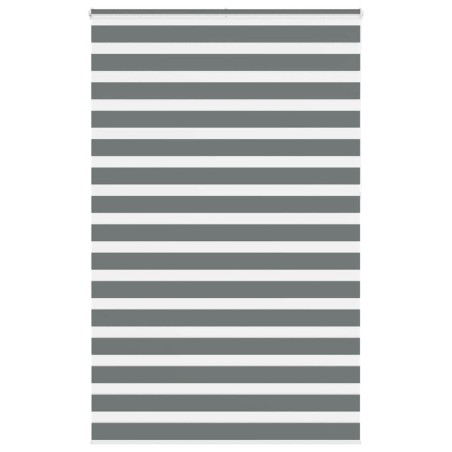 Store zèbre gris foncé largeur du tissu 140,9 cm polyester 
