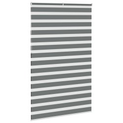 Store zèbre gris foncé largeur du tissu 140,9 cm polyester 